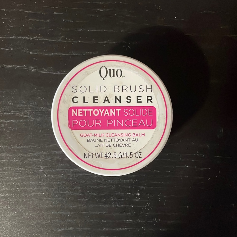 Quo solid brush cleaner. Never opened, sealed.
